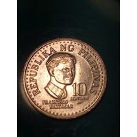 10 сентимо Филиппины 1982 год.