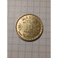 10 франков Марокко 1952 год