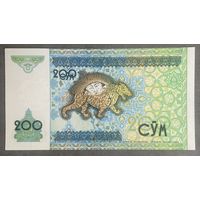 Банкнота 200 сум. Узбекистан, 1997 год. НЕ БЫЛА В ОБОРОТЕ