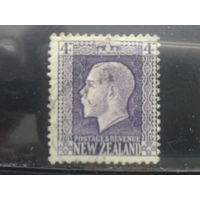 Новая Зеландия, 1916. Стандарт. Король Георг V. 4d, зуб. К-14:14 1/2