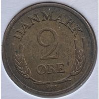 Дания 2 эре 1962 г. Бронза. В холдере