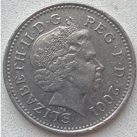 Великобритания 10 пенсов 2001 г.