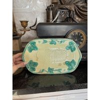 Старинное Блюдо Сухарница конфетница фруктовница Кузнецов 19 век