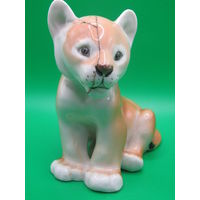 С рубля. "Львенок". Статуэтка. ЛФЗ. Ленинградский фарфоровый завод. Ретро СССР. м