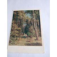 Открытка 1959г. И. Шишкин. В лесу.