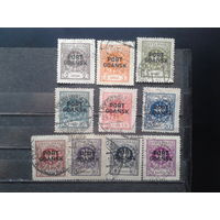 Польша, Порт Гданьск. 1925. Стандарт, Герб, надпечатка. Mi-42,0 евро гаш.