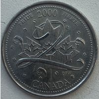 Канада 25 центов 2000 г. Гордость. Миллениум