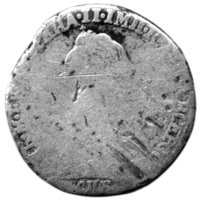 Российская Империя (Россия). 1 гривенник (10 копеек) СПБ. Екатерина ІІ. Серебро.