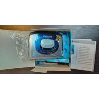 Винтажный портативный кассетный плеер Philips AQ6485 в рабочем состоянии хранение , лежал все время в коробке .