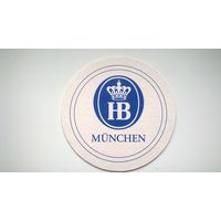 Мюнхен Хофбройхаус .Подставка под пивной бокал из знаменитой пивнушки!!!(двухстороняя)