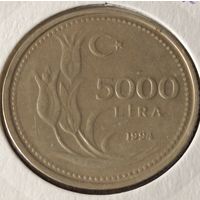Турция. 5000 лир 1994 года. (*).