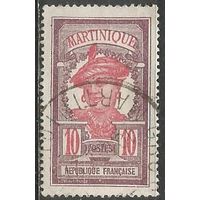 Мартиника. Островитянка. 1908г. Mi#60.