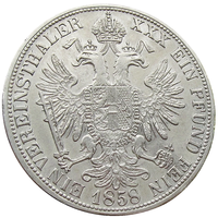 Австрия, 1 союзный талер 1858 г., XF, Франц Иосиф I, мон. двор Вена (А), Ag 900/ 18,51 г, KM #2244 Доставка только при личной встрече, связь по телефону или мессенджеру.