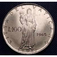 Ватикан 100 лир 1965 г.