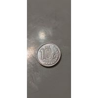 Мексика 10 сентаво 2018