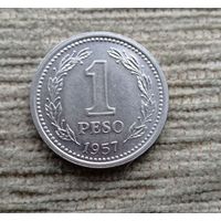Werty71 Аргентина 1 песо 1957