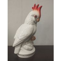 Статуэтка фарфоровая попугай светильник СССР.