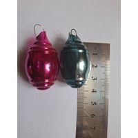 Елочные мини игрушки- льдинки из Ленинградского  набора Малютка