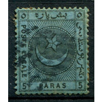 Константинополь, городская почта - 1865г. - локальная почта Лианос, 5 Pa - 1 марка - гашёная [Mi I A]. #4-W2-120-A-1