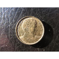 Чили. 10 песо. 2008. С 20 копеек. Распродажа коллекции. Смотрите другие лоты.