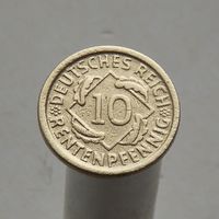 Германия 10 рентенпфеннингов 1924 D