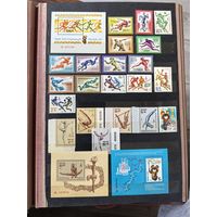 Лот чистых марок спорт СССР олимпиада 80