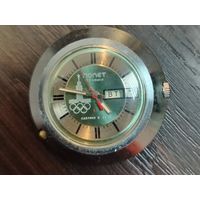 Винтажные наручные часы Полет Совецкого производства выпущеные к Олимпиаде 80 , заводятся идут , ТО часов не проводилось .