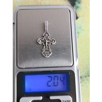 Крест, серебро .