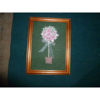 Картина творческая - FES - материя - размер 12 х 17  -