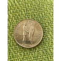 Ватикан 20 лир 1982 г