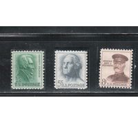 США-1961, (Мих.816А-818А),  **  ,  Стандарт, Личности, Президенты, Генерал  (полная серия)