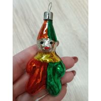 Елочные игрушки стекло клоун