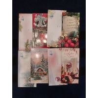 Открытки 4 штуки С Новым Годом одним лотом 3