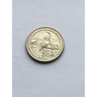 25 центов 2014 г., Национальный парк Эверглейдс, штат Флорида, США