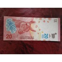 20 песо Аргентина 2017 г.