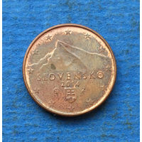 Словакия 1 евроцент 2014