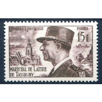 Франция - 1952г. - Маршал де Латтр де Тассиньи - 1 марка - полная серия, MH [Mi 938]. #2-Fr-61-A-2