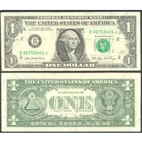 США, 1 доллар 2006 г. P523aВ. UNC