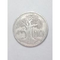Зимбабве 10 центов 1980 года .