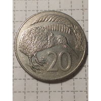 20 центов Новая Зеландия 1987 год