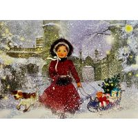 Открытка чистая 10х15 см. Художница Екатерина Бабок ( 2021 год )