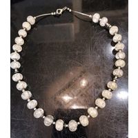 Красивые бусы из горного хрусталя, 50см