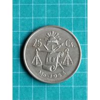 Мексика 25 сентаво 1953 г.