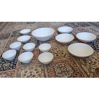 Салатники и тарелки (ARC France), - закалённое стекло