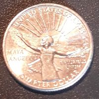 25 центов (квотер) 2022 D США  Майя Ангела