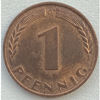 Германия 1 пфенниг 1950 г. D