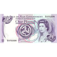 Остров Мэн 1 фунт образца 1990-2009 года UNC p40b