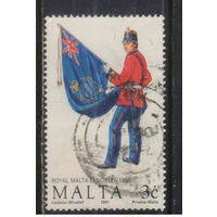 Мальта 1991 Униформы Офицер Временного королевского полка национальной обороны #859
