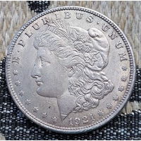 США 1 доллар 1921 года, D. Серебро! Сторгуй за свою цену, предложи обмен! S140