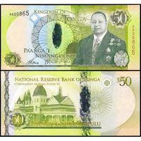 Тонга 50 паанга образца 2015 года UNC p48 серия А памятная